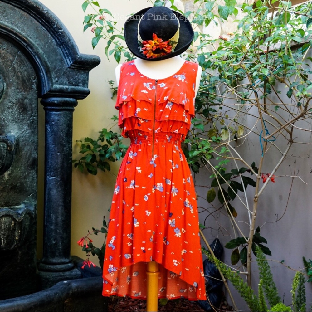 Vintage Style Tea Time Hi Low Dress